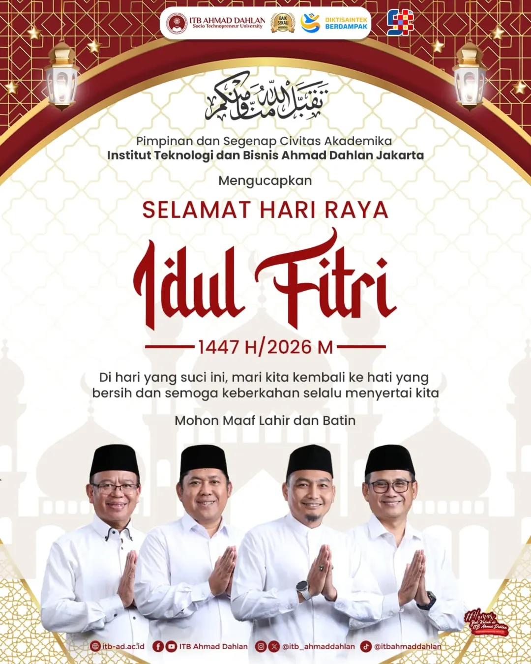  Selamat Hari Raya Idul Fitri 1447 H/ 2026 M